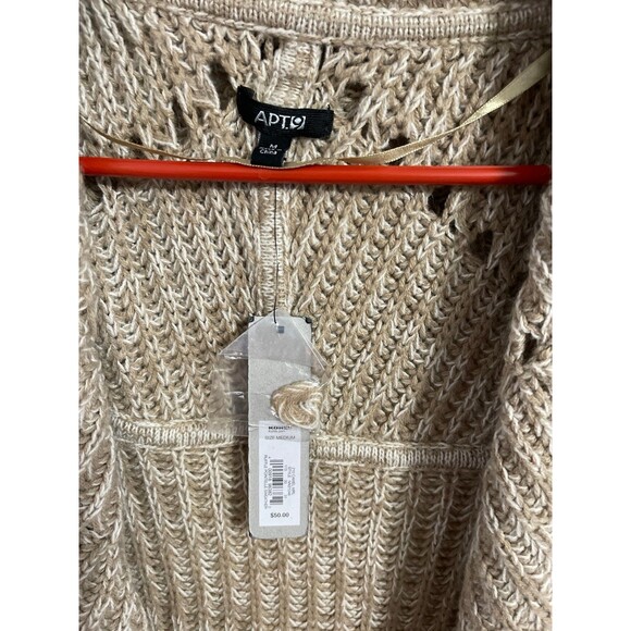 Apt 9 Ruffle Pontelle Sweather Size M New With Tag - Picture 2 of 3